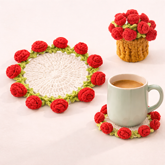 Cozy Crochet Flower Coaster