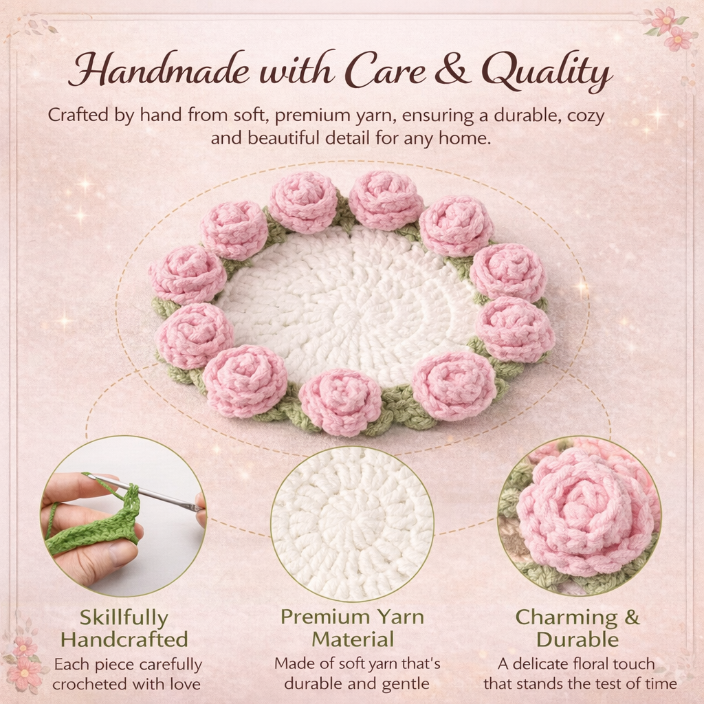 Cozy Crochet Flower Coaster